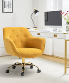 Jovida Velvet Tufted Office Chair