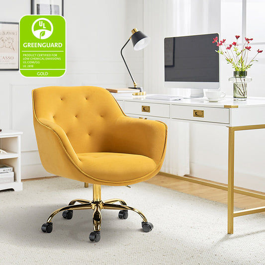 Jovida Velvet Tufted Office Chair