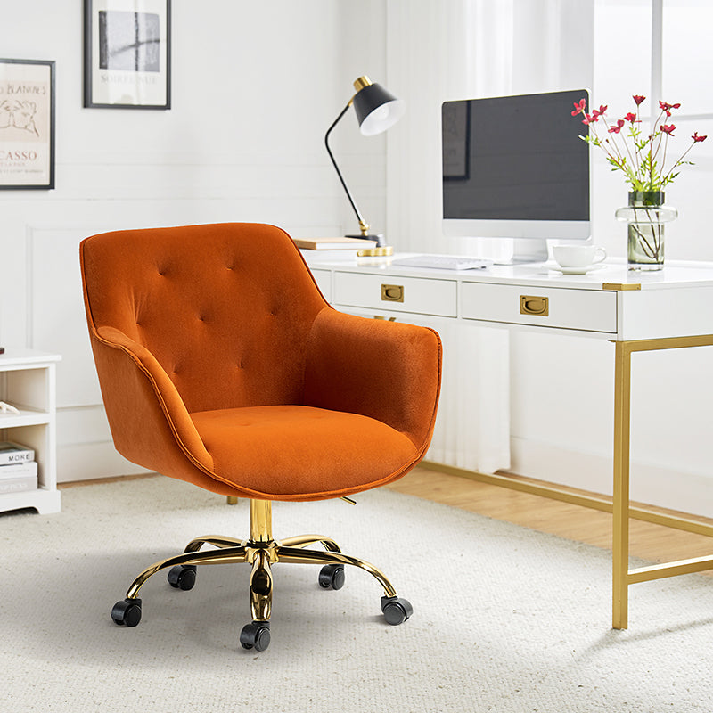 Jovida Velvet Tufted Office Chair