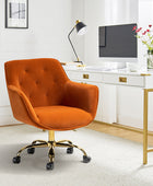 Jovida Velvet Tufted Office Chair