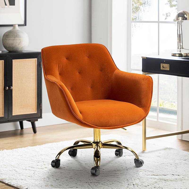 Jovida Velvet Tufted Office Chair