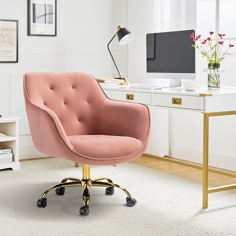 Jovida Velvet Tufted Office Chair