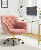 Jovida Velvet Tufted Office Chair