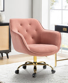 Jovida Velvet Tufted Office Chair