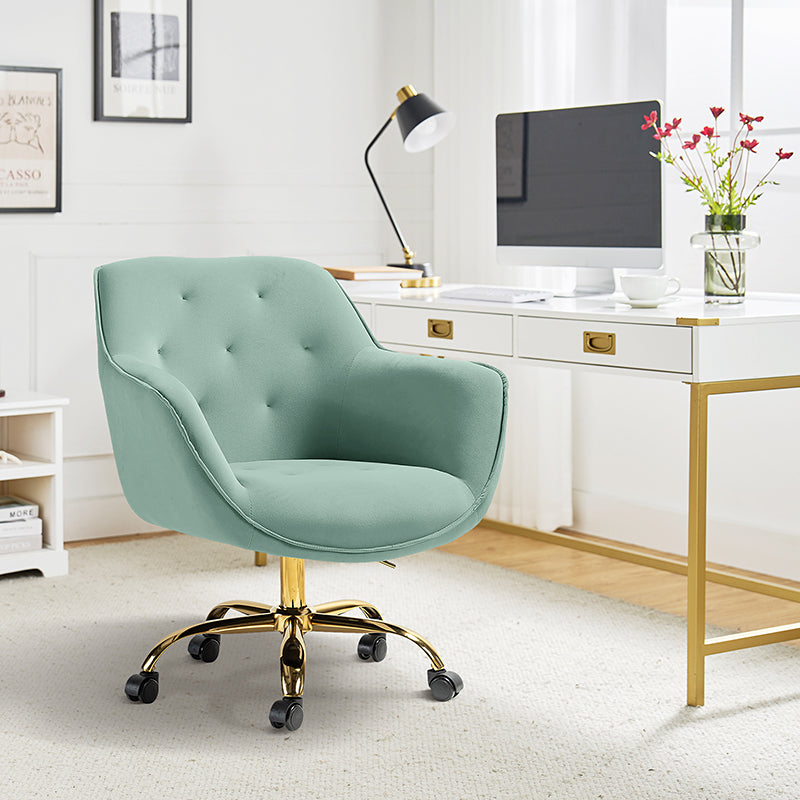 Jovida Velvet Tufted Office Chair