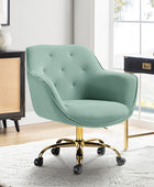 Jovida Velvet Tufted Office Chair