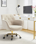 Jovida Velvet Tufted Office Chair