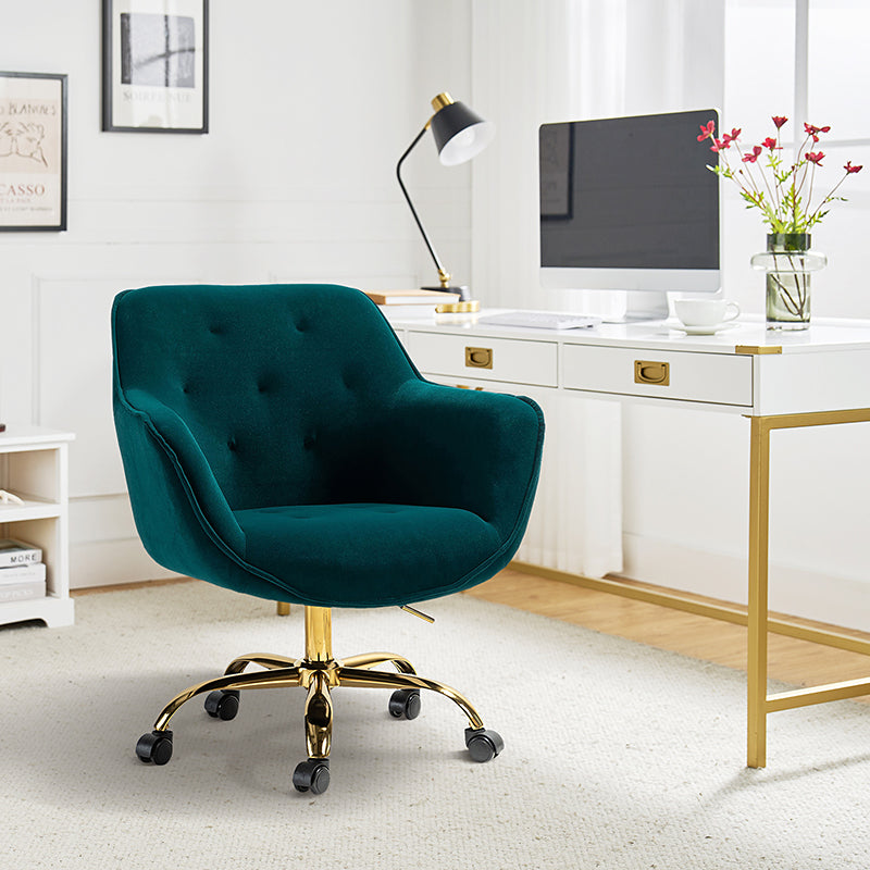 Velour best sale desk chair