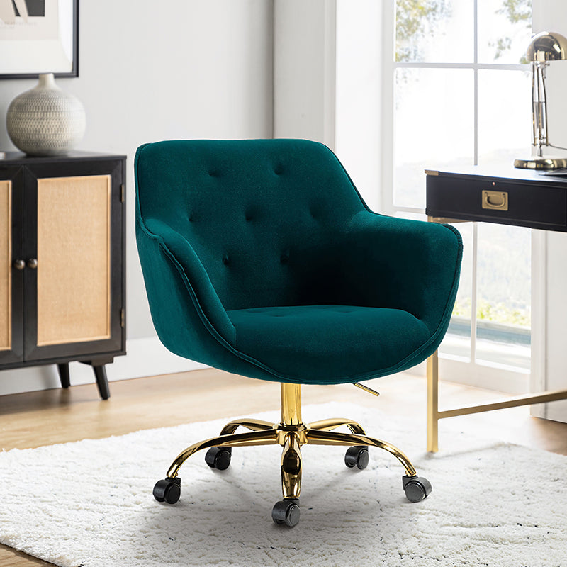 Jovida Velvet Tufted Office Chair