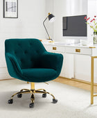 Jovida Velvet Tufted Office Chair