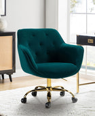 Jovida Velvet Tufted Office Chair