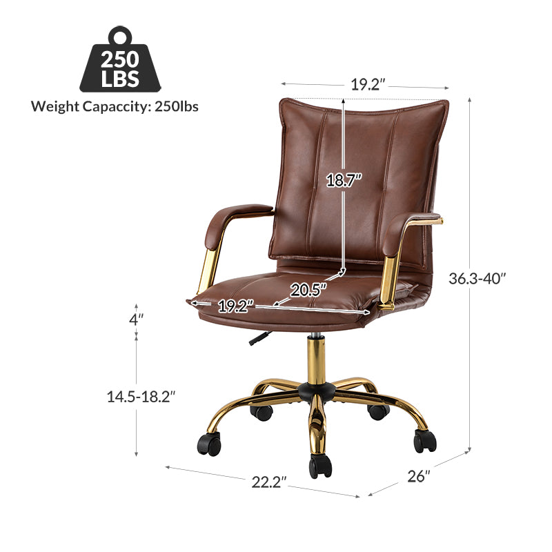 Michele Vegan Leather Task Chair