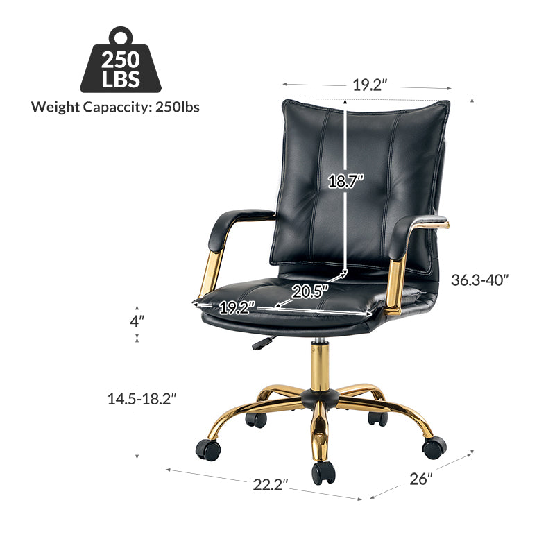 Michele Vegan Leather Task Chair