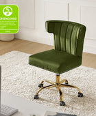 Nadine Velvet Office Chair