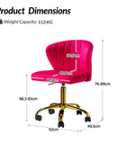 Chandra Velvet Office Chair