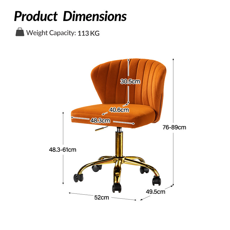 Chandra Velvet Office Chair