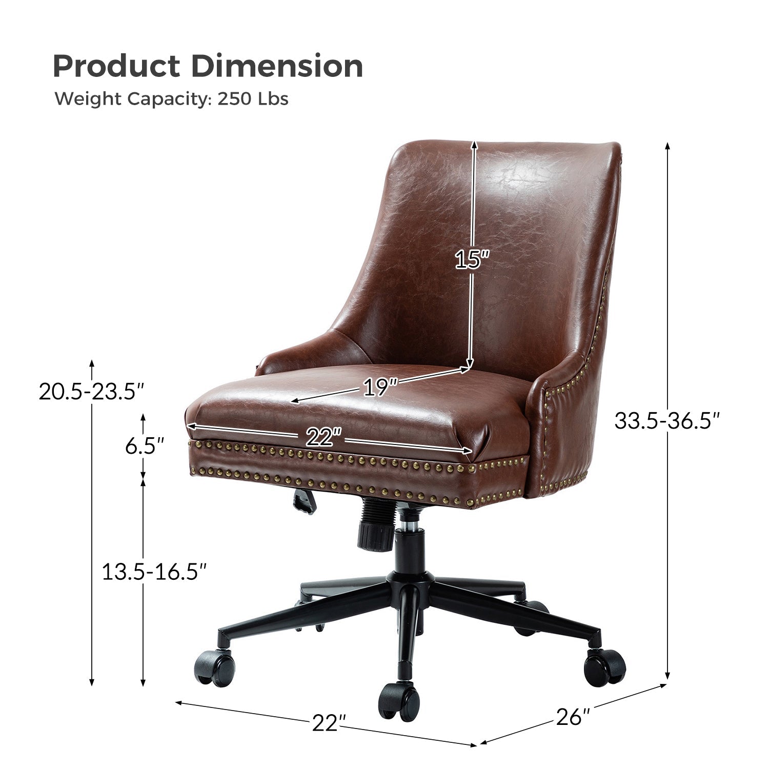 Juniper Vegan Leather Office Chair