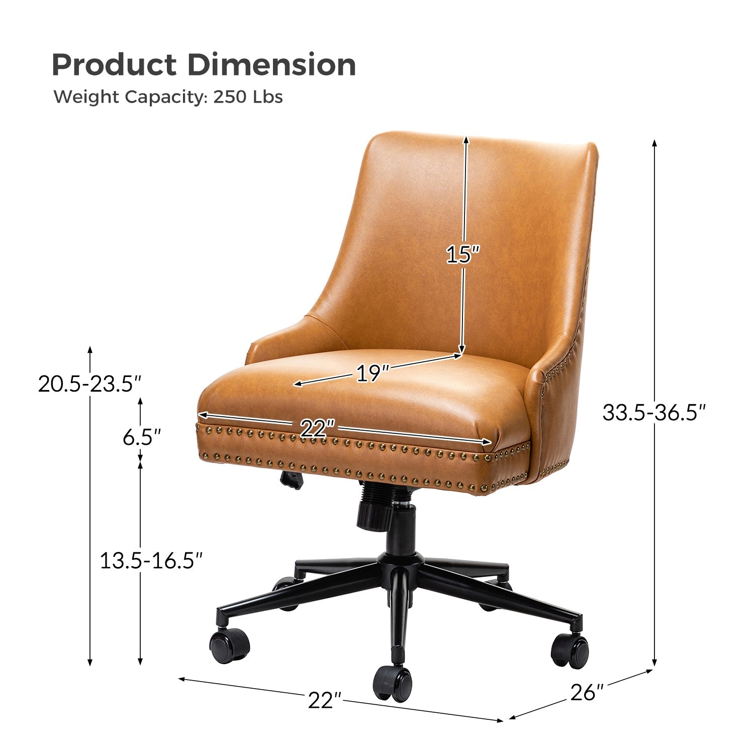 Juniper Vegan Leather Office Chair