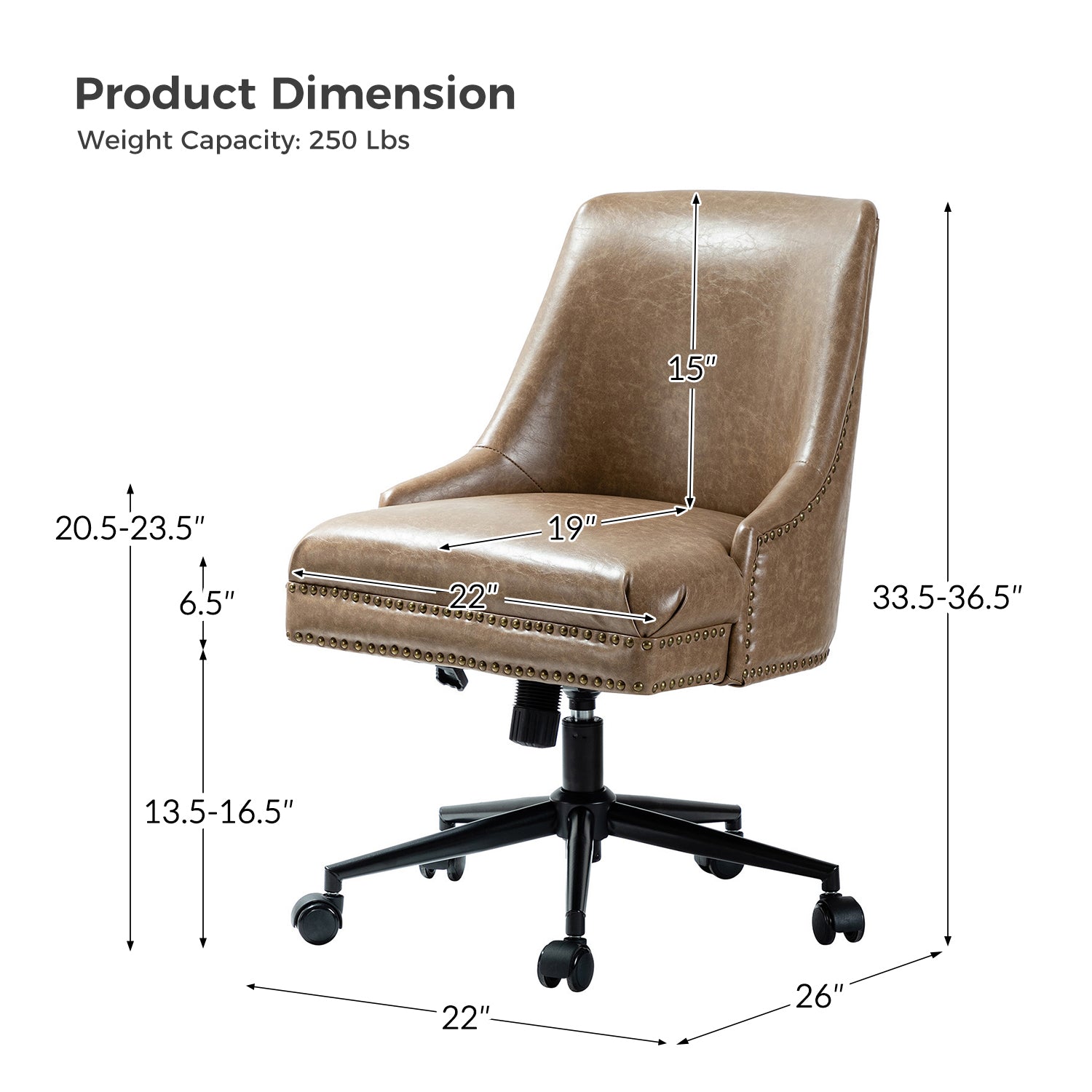 Juniper Vegan Leather Office Chair