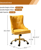 Adega Velvet Adjustable Office Chair