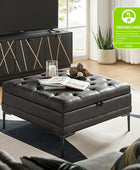 Hartmut Lift Top Shelved Storage Cocktail Ottoman