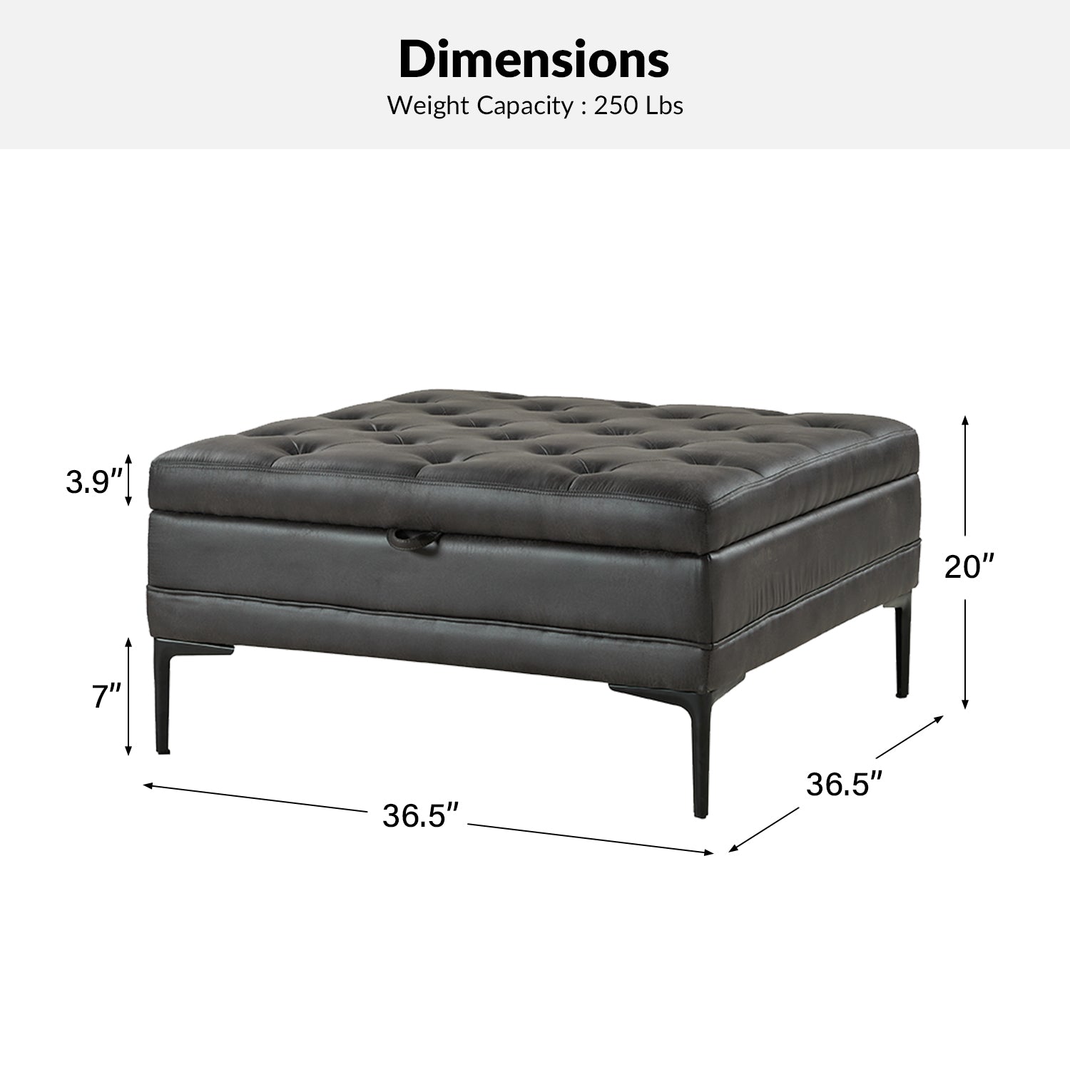 Hartmut Lift Top Shelved Storage Cocktail Ottoman