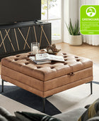 Hartmut Lift Top Shelved Storage Cocktail Ottoman