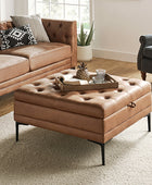 Hartmut Lift Top Shelved Storage Cocktail Ottoman