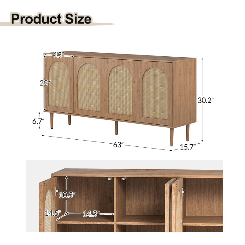 Norbert 63" Wide Sideboard