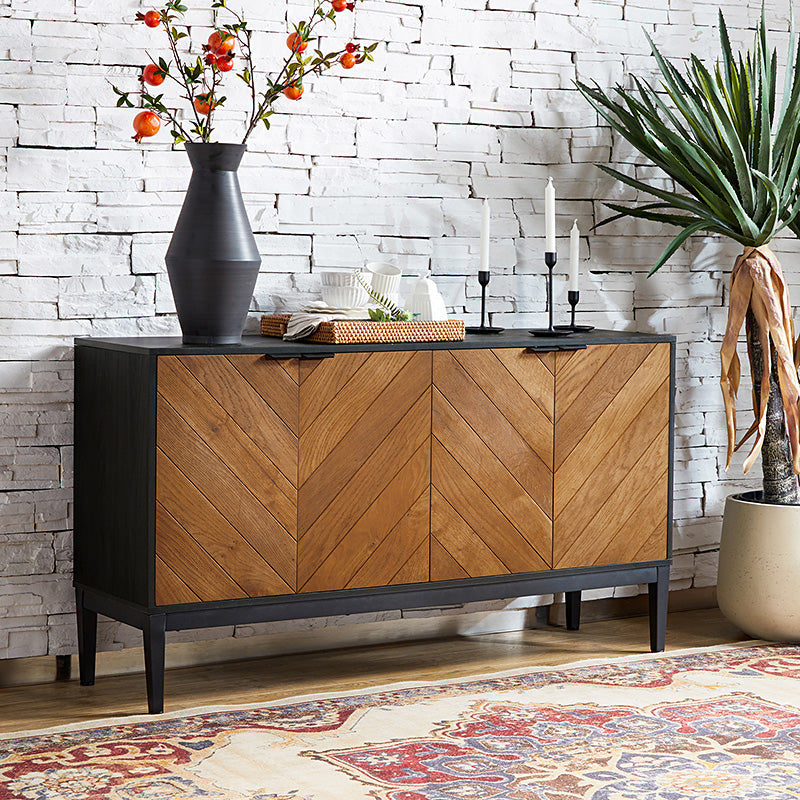 Mila 55" Wide 4 Door Sideboard with Storage