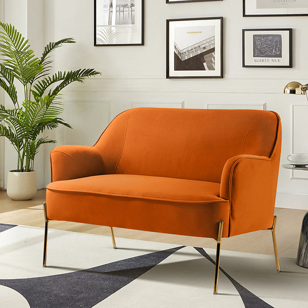 Africa Contemporary Velvet Loveseat