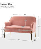 Africa Contemporary Velvet Loveseat
