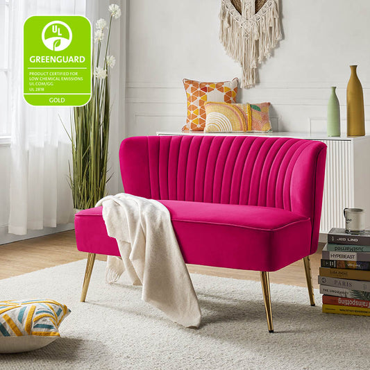 Bariana Velvet Loveseat