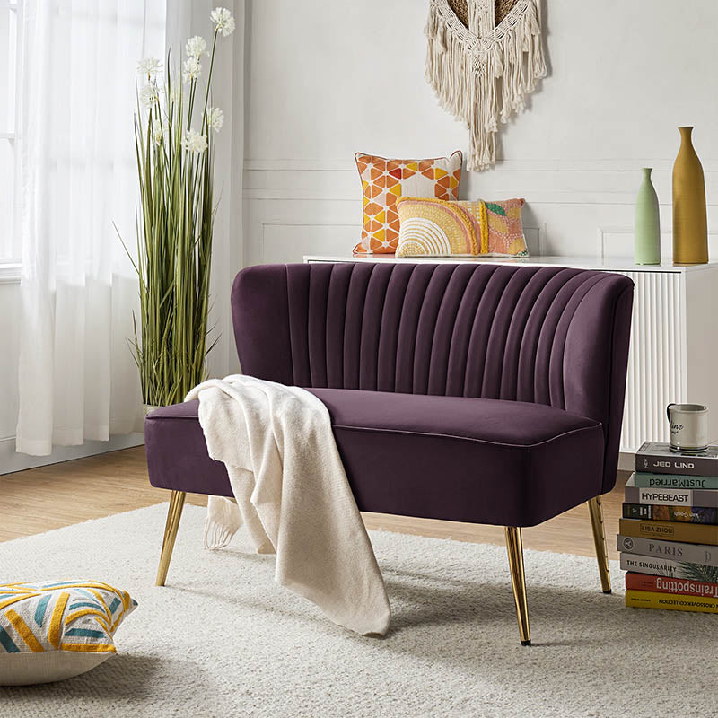 Bariana Velvet Loveseat