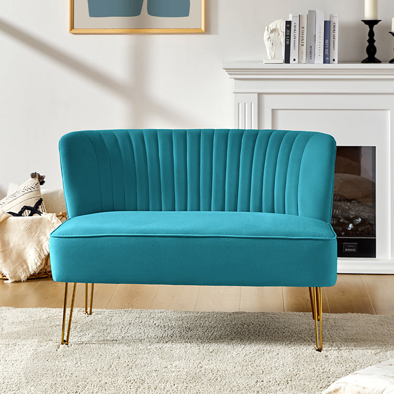 Ainhoa Velvet Loveseat with Hairpin Legs