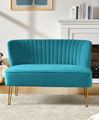 Ainhoa Velvet Loveseat with Hairpin Legs