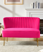 Ainhoa Velvet Loveseat with Hairpin Legs