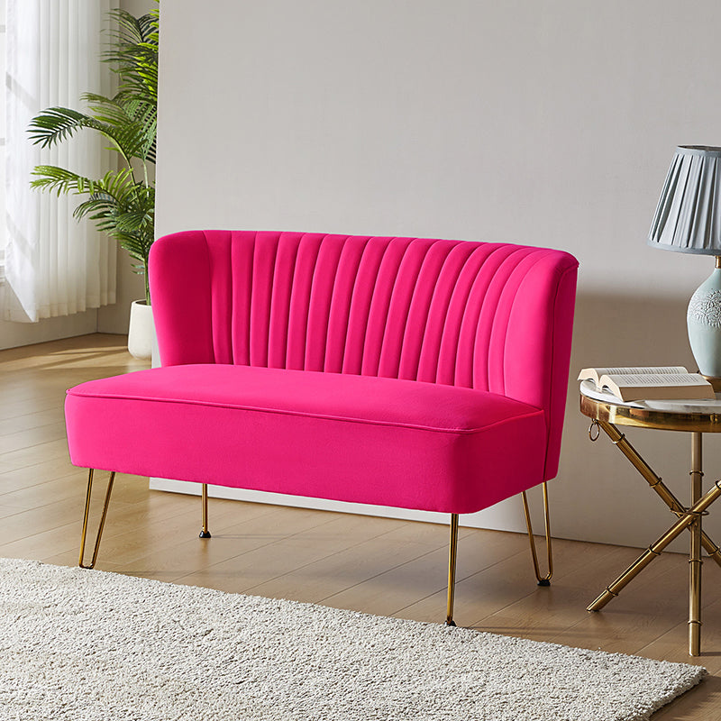 Ainhoa Velvet Loveseat with Hairpin Legs