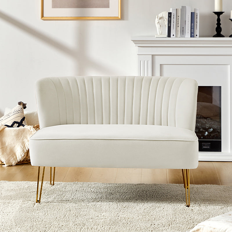 Ainhoa Velvet Loveseat with Hairpin Legs