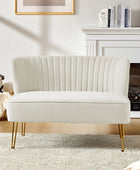 Ainhoa Velvet Loveseat with Hairpin Legs