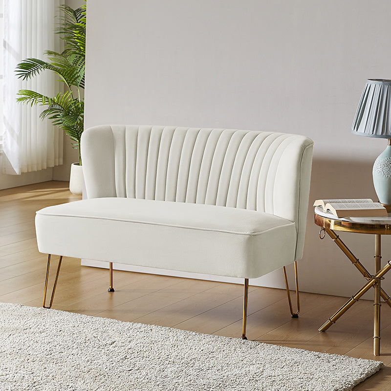 Ainhoa Velvet Loveseat with Hairpin Legs