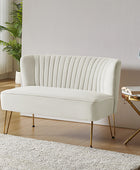 Ainhoa Velvet Loveseat with Hairpin Legs