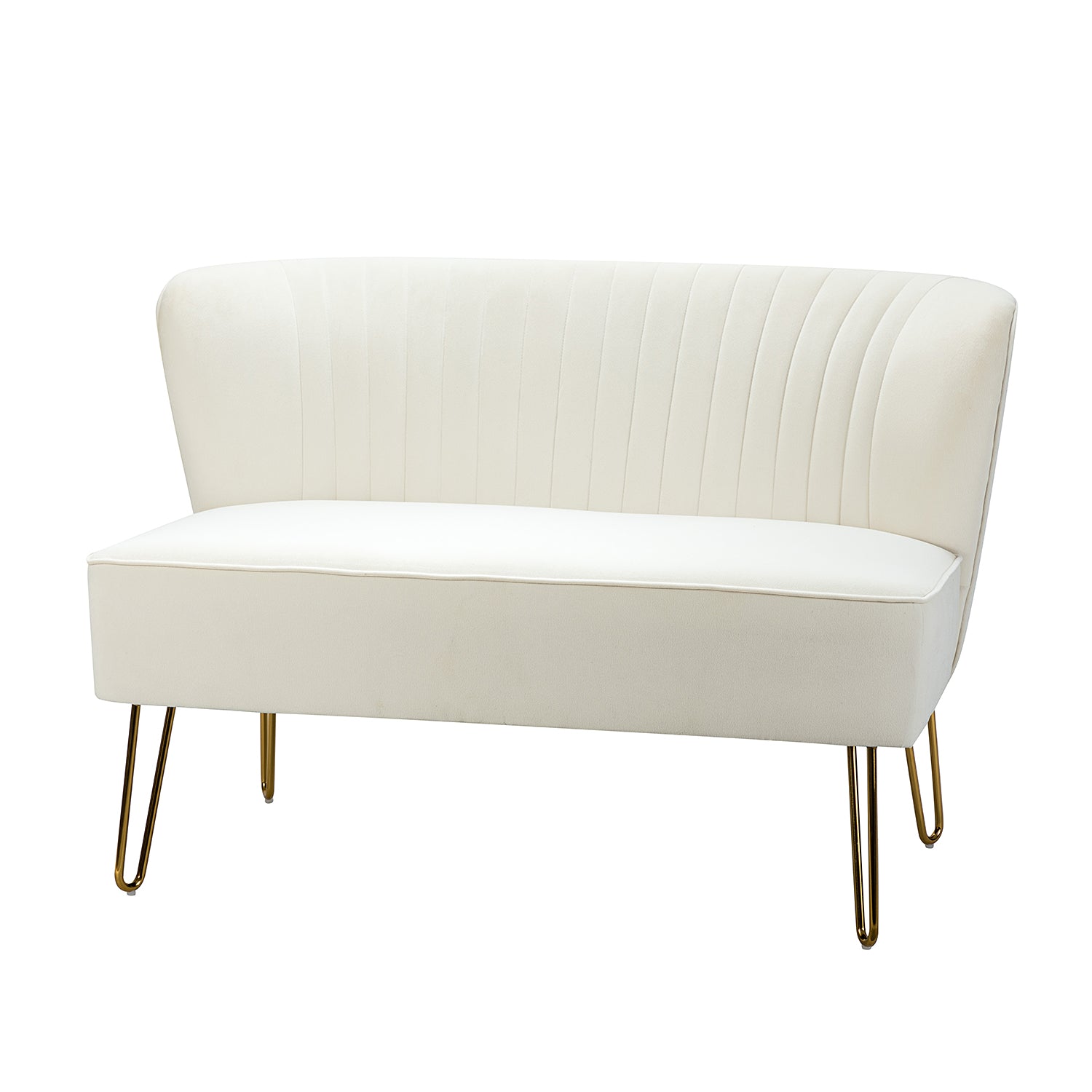 Ainhoa Velvet Loveseat with Hairpin Legs