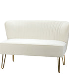 Ainhoa Velvet Loveseat with Hairpin Legs