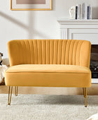 Ainhoa Velvet Loveseat with Hairpin Legs