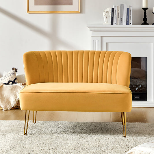 Ainhoa Velvet Loveseat with Hairpin Legs