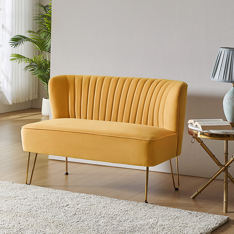 Ainhoa Velvet Loveseat with Hairpin Legs