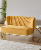 Ainhoa Velvet Loveseat with Hairpin Legs