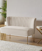 Ainhoa Velvet Loveseat with Hairpin Legs