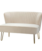 Ainhoa Velvet Loveseat with Hairpin Legs